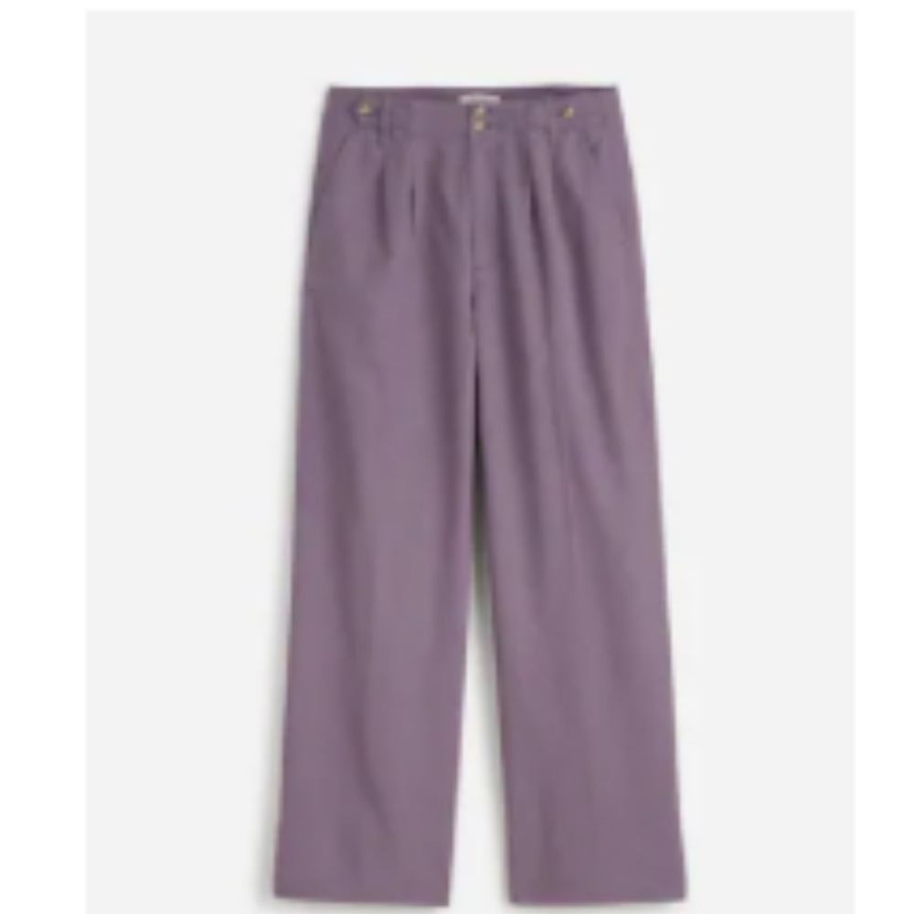 Purple Wide-Leg Trousers